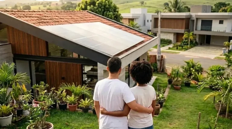 Como funciona um sistema de energia solar residencial?