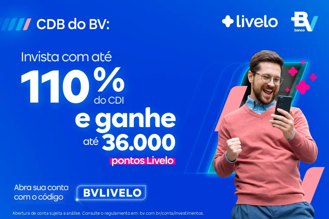 CBD do BV com até 110% de CDI 