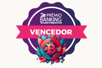 selo de vencedor do 20o Prêmio Banking Transformation 2024