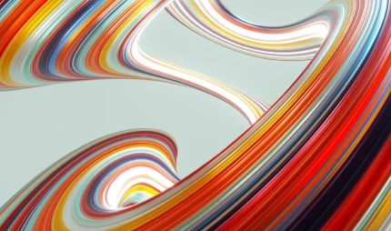 Imagem abstrata colorida, simulando o movimento de um pincel desenhando sobre tela.