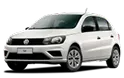 Volkswagen Gol na cor prata.