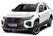 Fiat Strada na cor prata.