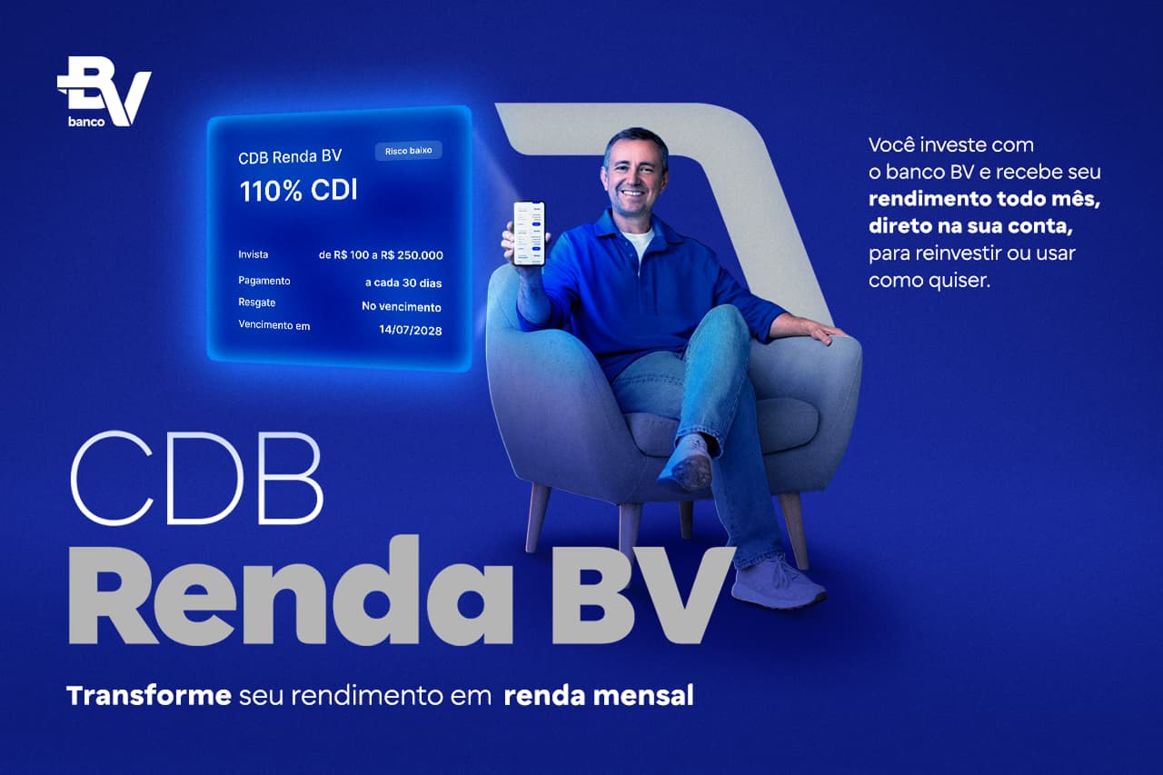 Banner de fundo azul, com o texto 